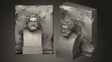 Busts and bas-reliefs of famous people (BUSTC_0569) 3D model for CNC machine